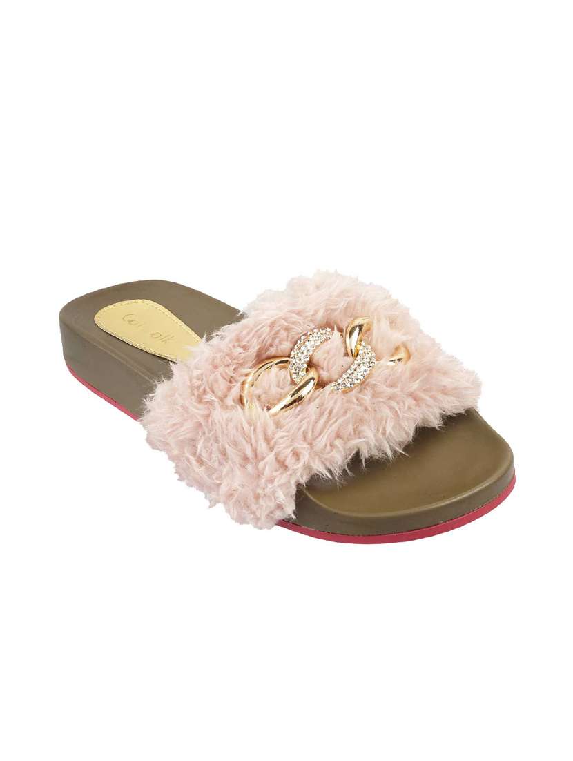 pink embellished  flip flop