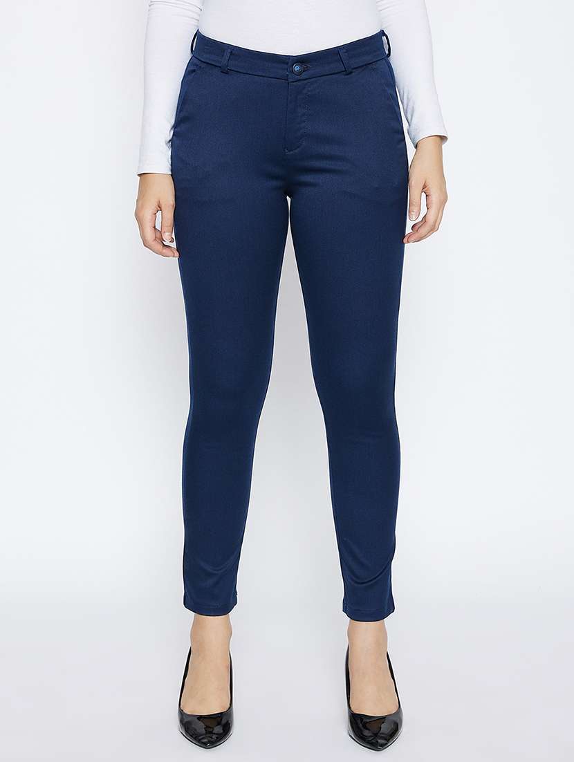 mid rise cigarette pants trouser