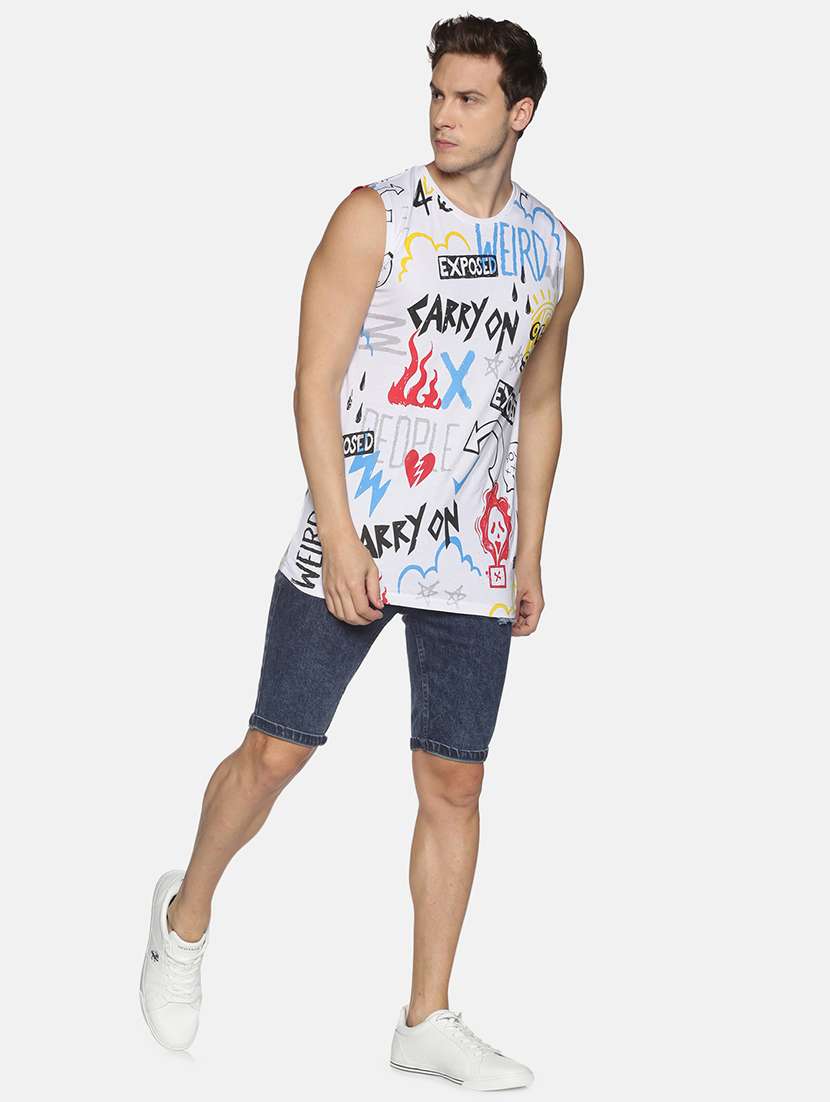 white printed t-shirt - 17916602 -  Standard Image - 3