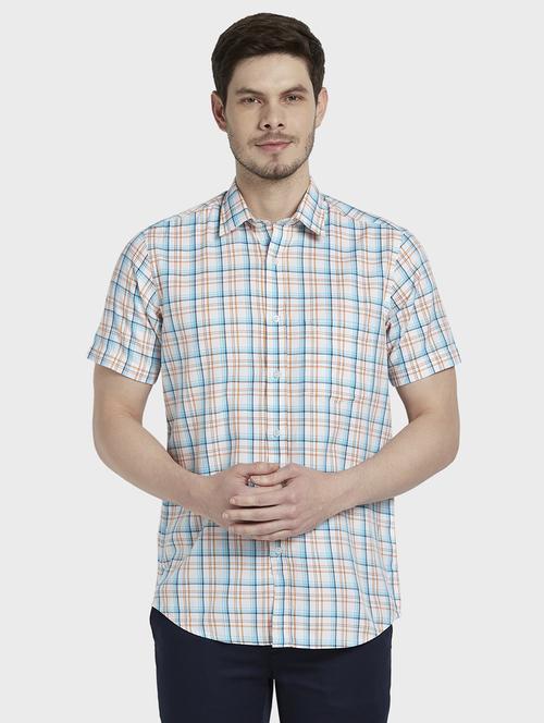 blue checkered casual shirt - 17917155 -  Standard Image - 0