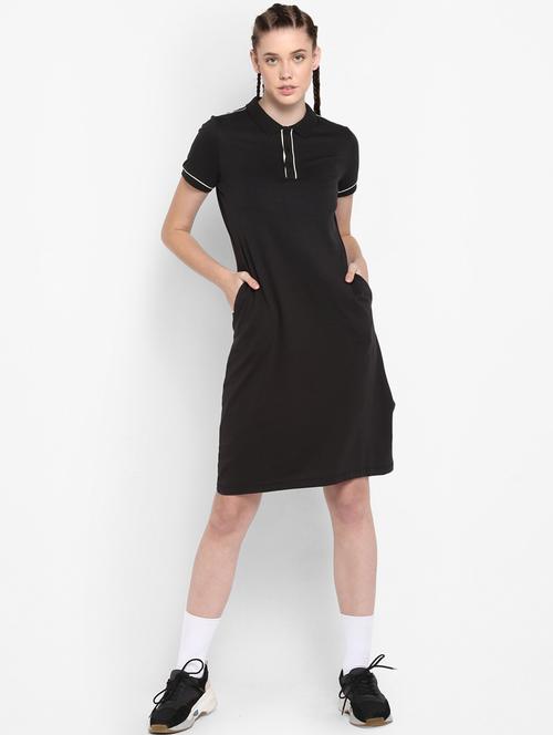 contrast piped t-shirt dress - 17917617 -  Standard Image - 0