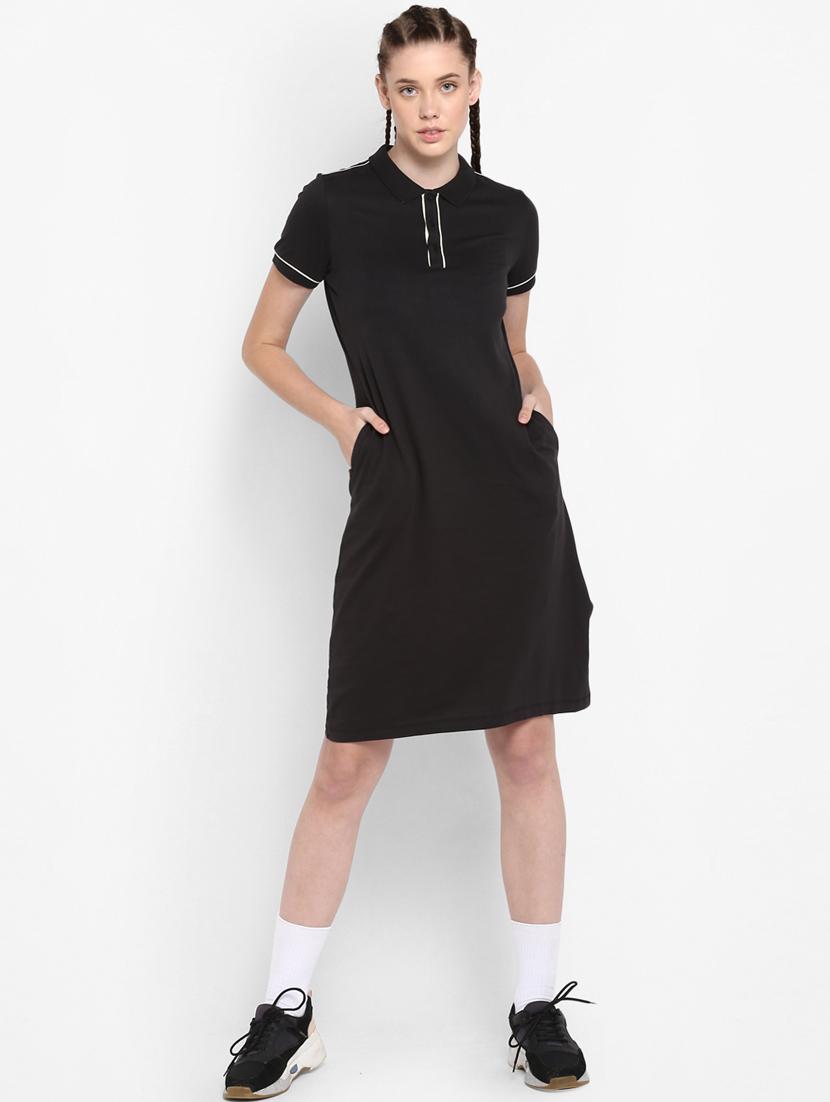 contrast piped t-shirt dress - 17917617 -  Zoom Image - 0