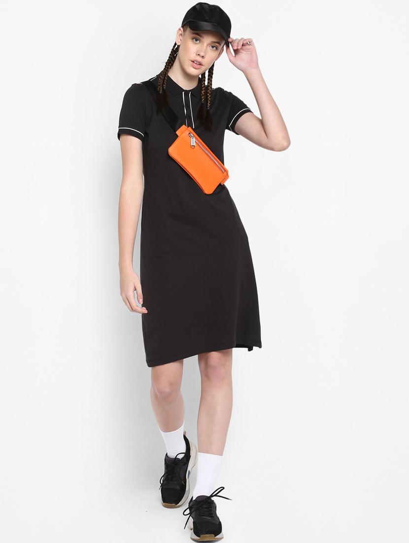 contrast piped t-shirt dress - 17917617 - Standard Image - 3