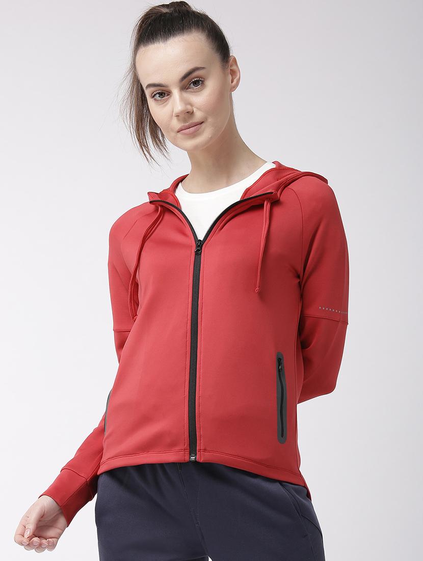 hooded neck  solid sweatshirt - 17917621 -  Zoom Image - 0