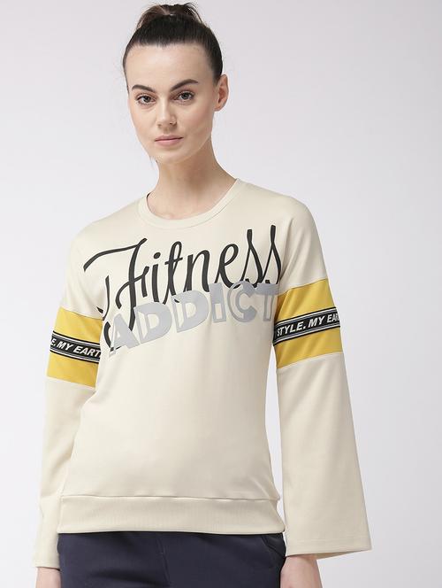 round neck printed sweatshirt - 17917624 - Standard Image - 0