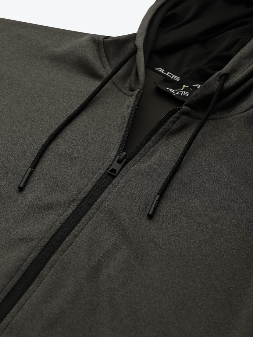hooded neck solid jacket - 17917663 - Standard Image - 5