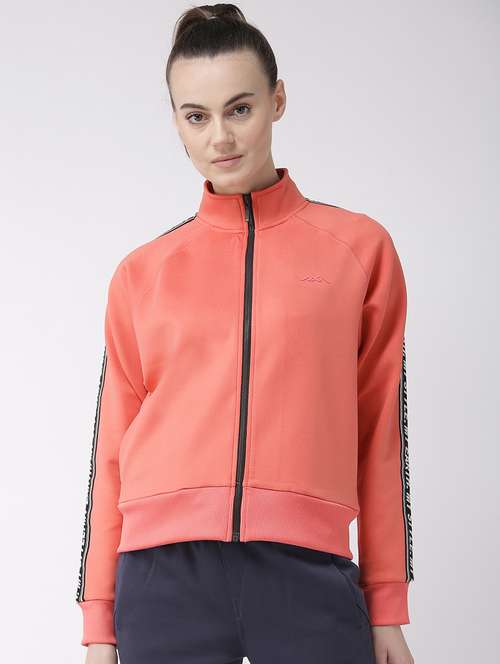 stand collar printed jacket - 17917664 - Standard Image - 0
