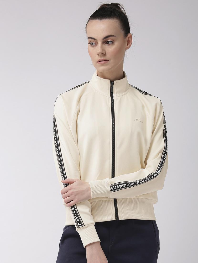 stand collar printed jacket - 17917665 - Zoom Image - 0