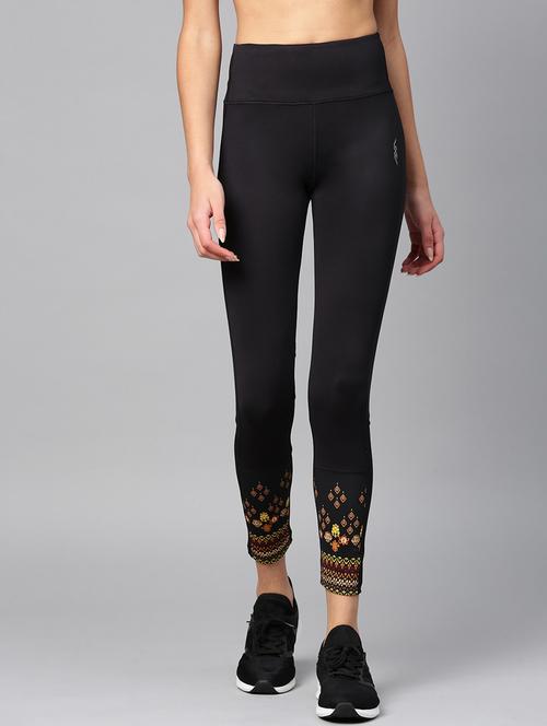 mid rise printed hem legging - 17921334 -  Standard Image - 0