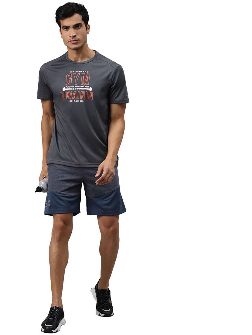 navy blue color block shorts - 17922243 -  Standard Image - 3