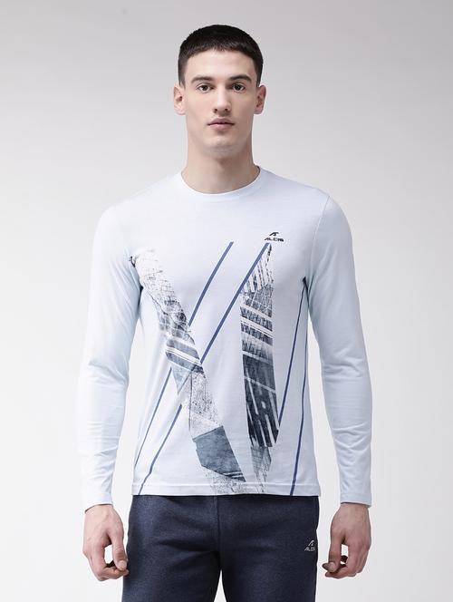 light blue printed t-shirt - 17922280 - Standard Image - 0