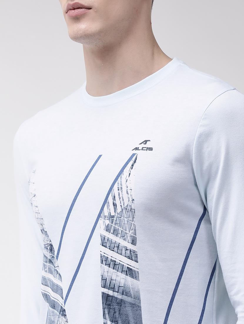 light blue printed t-shirt - 17922280 - Standard Image - 3