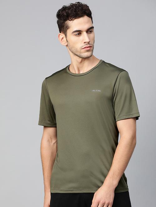 olive green solid t-shirt - 17922335 -  Standard Image - 0