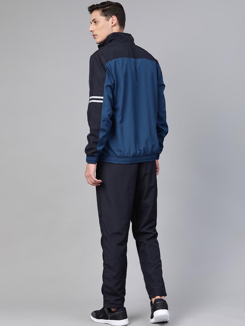teal blue color block track suit - 17922400 - Standard Image - 3