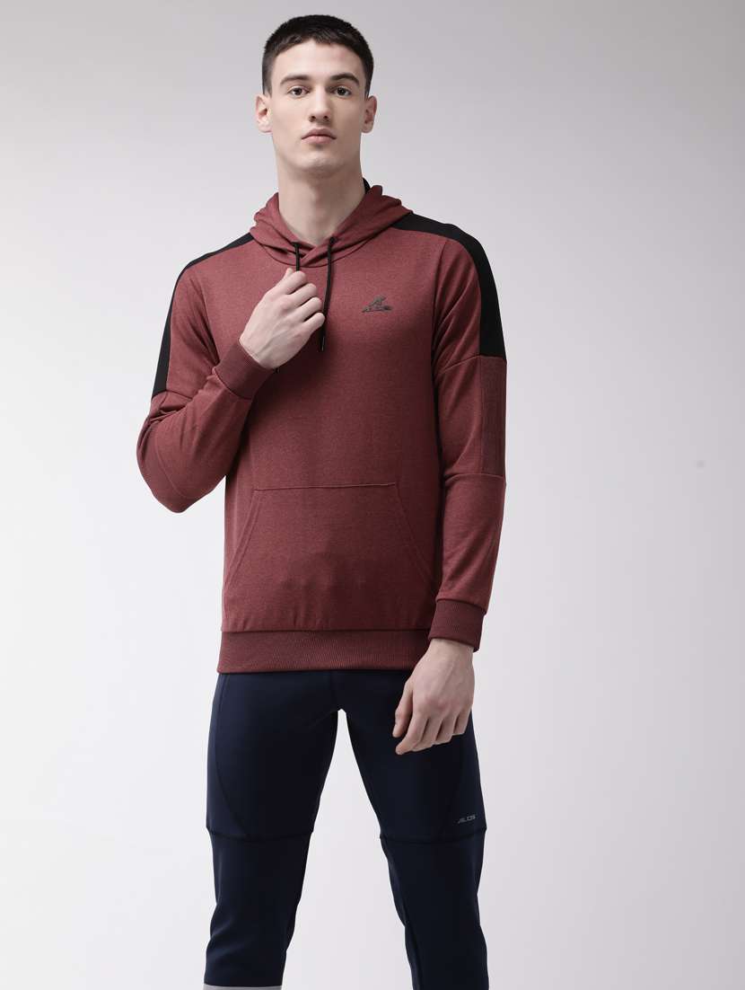 maroon taped sweatshirt - 17922448 -  Zoom Image - 0