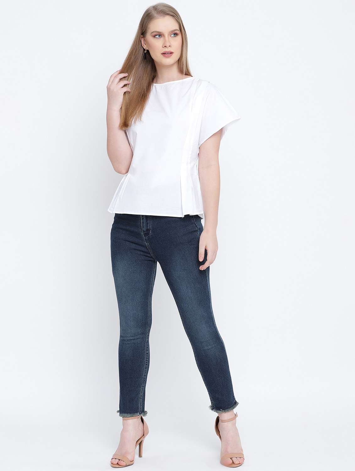 round neck solid top  - 17923633 -  Standard Image - 3