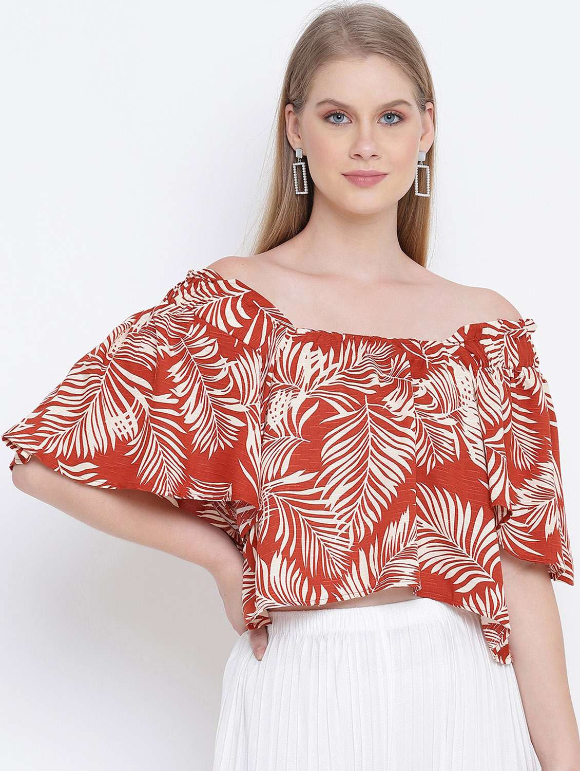 women's crop off shoulder top - 17923635 - Zoom Image - 0