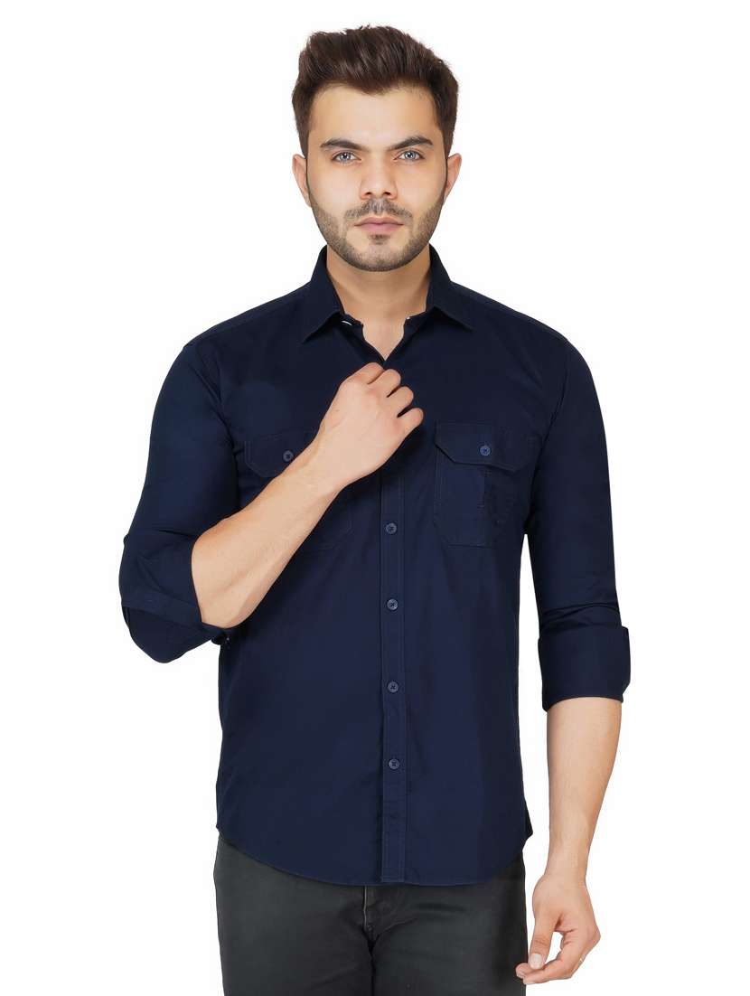 mens solid casual shirt