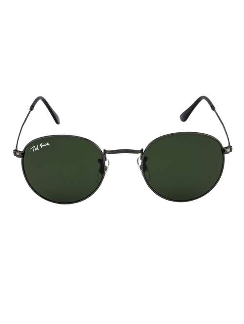 moon by ted smith in gunmetal frame with round grey lens sunglass - 17925469 -  Standard Image - 0