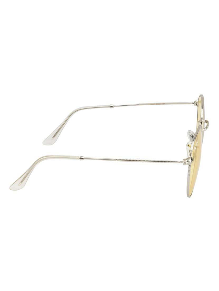 moon by ted smith in silver frame with round candy yellow lens sunglass - 17925515 -  Standard Image - 3