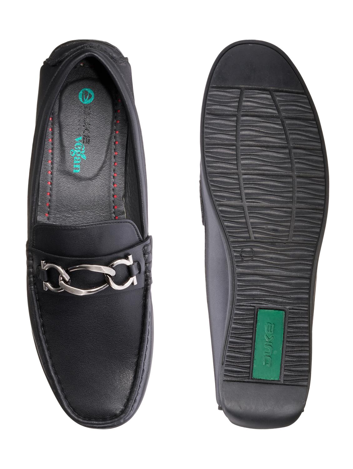 black pu slip on loafers - 17926363 - Standard Image - 3