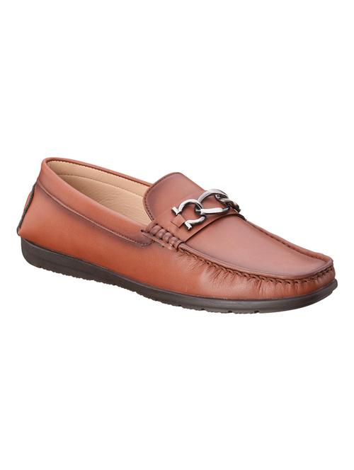 tan pu slip on loafers - 17926365 - Standard Image - 0