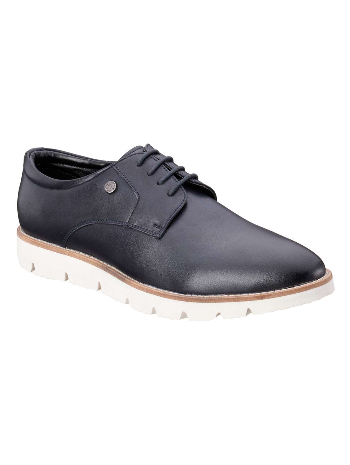 navy pu lace up shoes - 17926367 - Zoom Image - 0