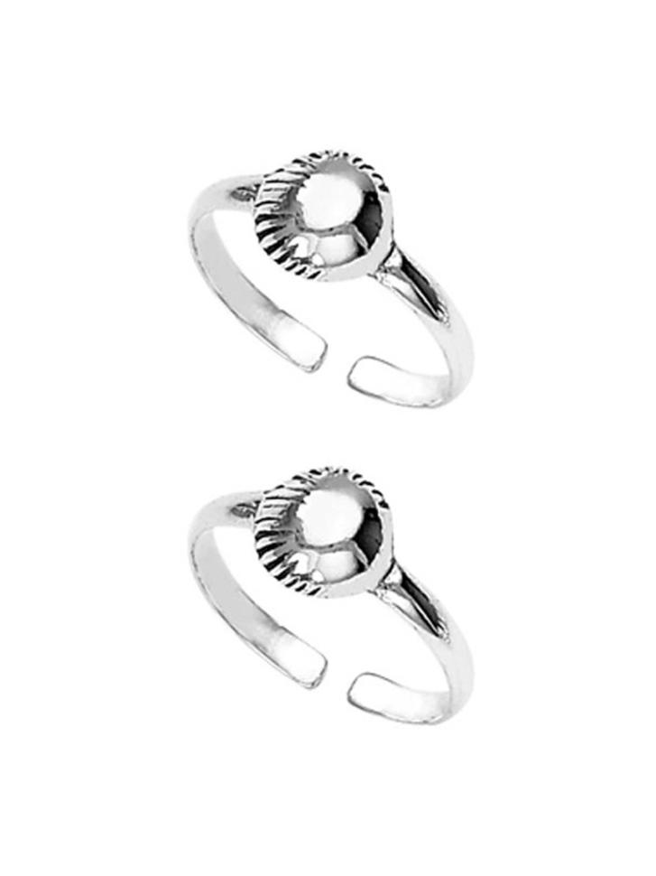 classy silver casted toe ring-tr108 - 17926389 - Zoom Image - 0