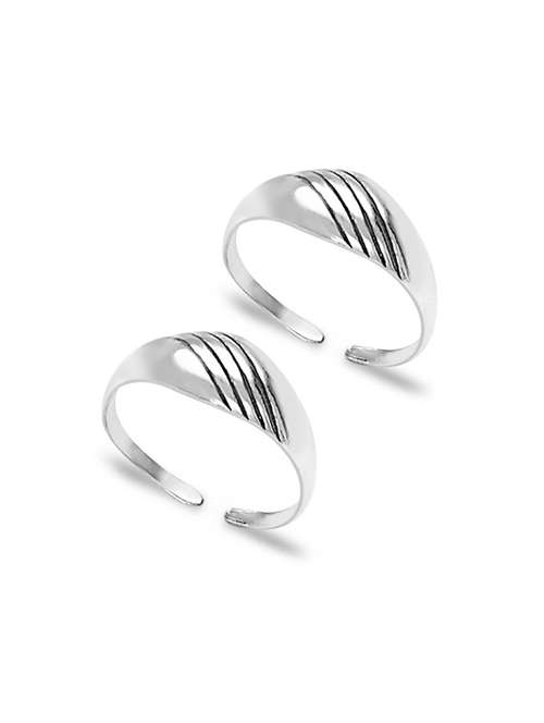 silver toe ring jewellery - 17926980 - Standard Image - 0