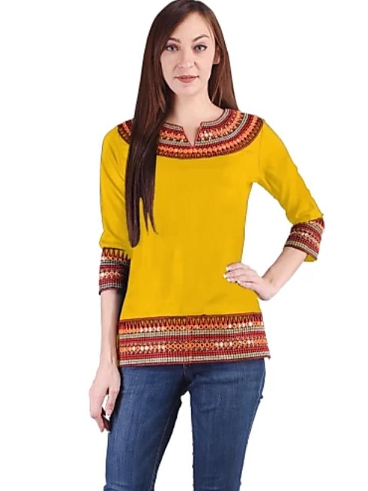 embroidered ethnic fusion top  - 17927248 -  Zoom Image - 0
