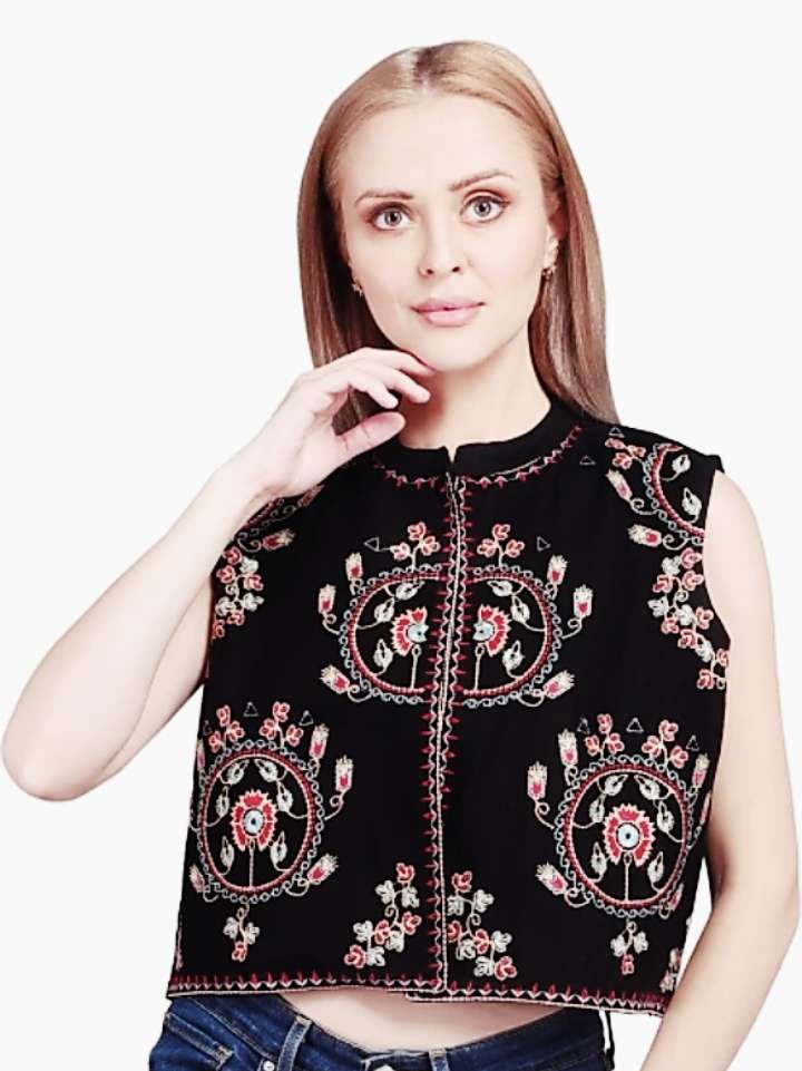 embroidered fusion jacket  - 17927349 -  Zoom Image - 0