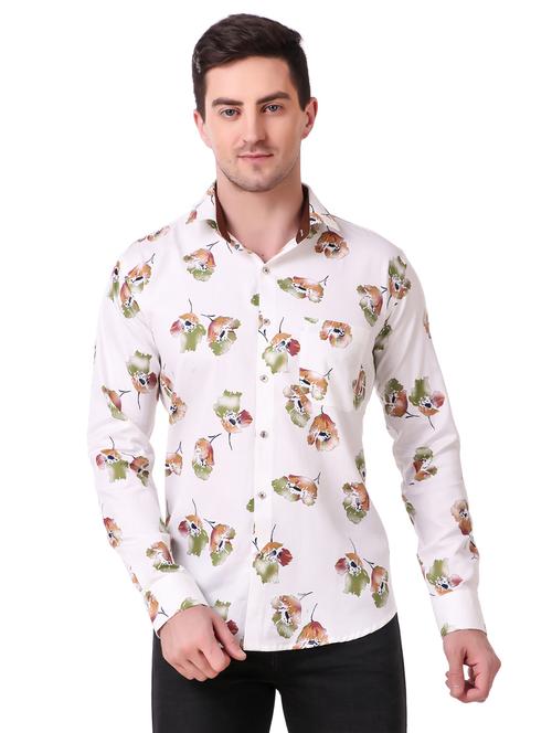 mens florals casual shirt - 17927737 - Standard Image - 0