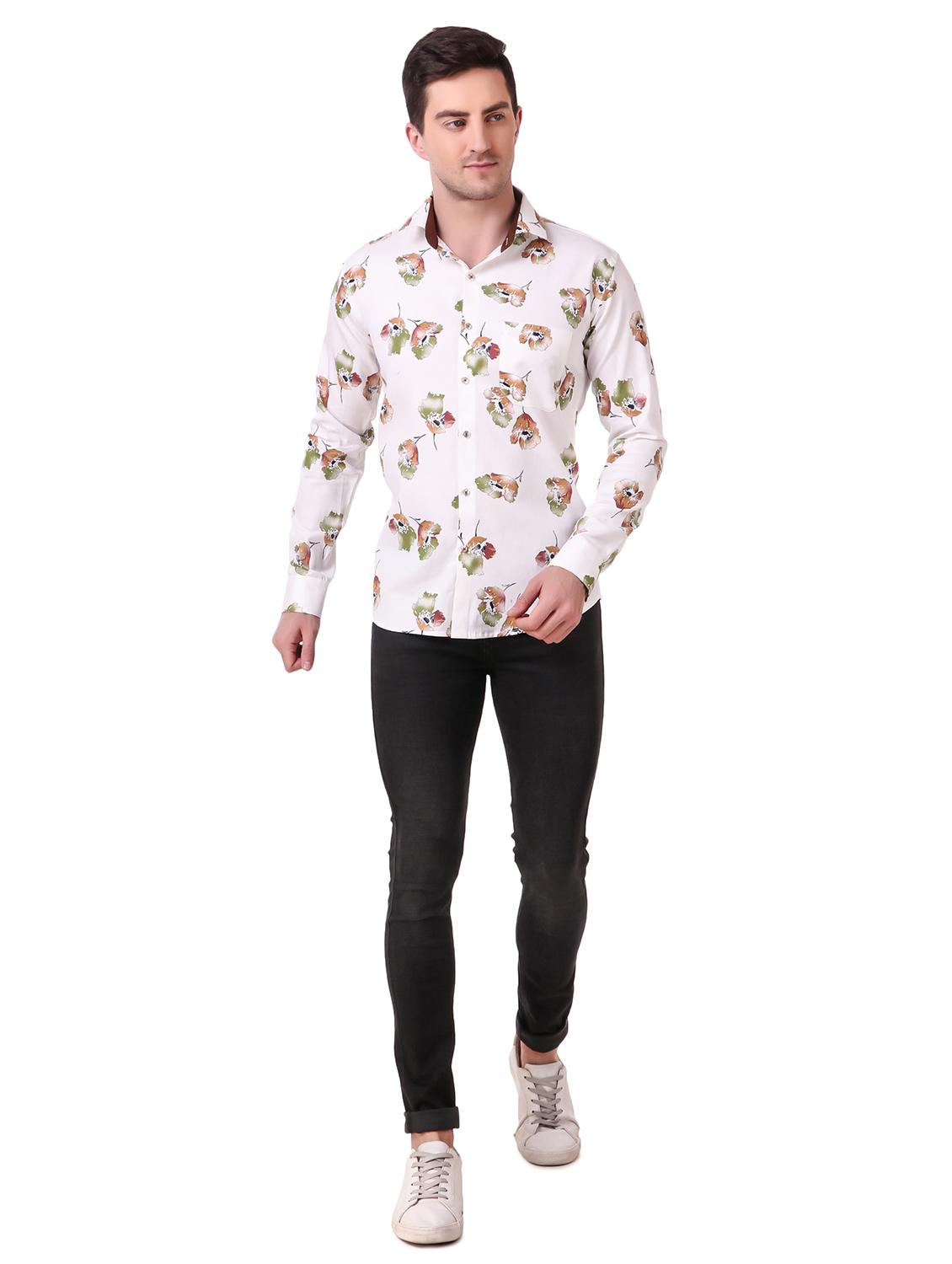 mens florals casual shirt - 17927737 - Standard Image - 3