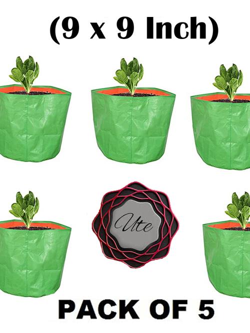 ute gardening hdpe grow bag 9 x 9 inch - pack of 5 - 17927776 -  Standard Image - 0