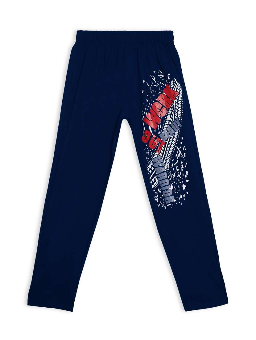 blue printed track wear