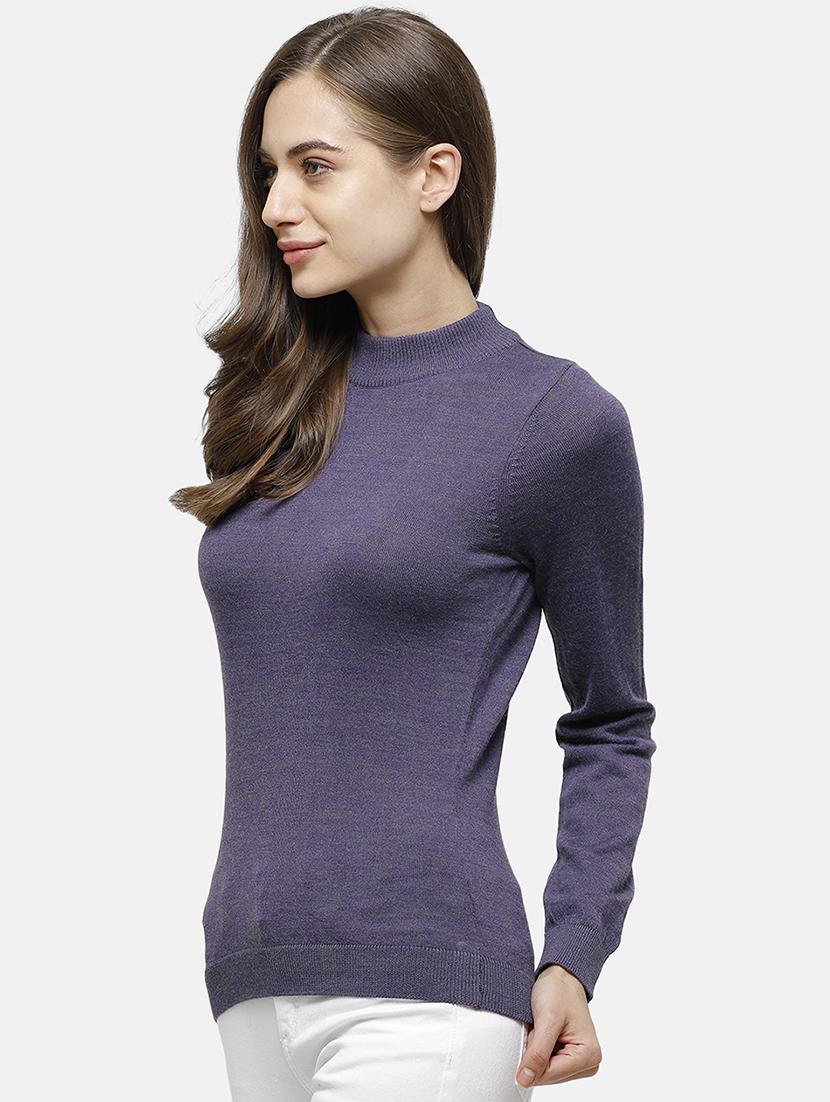 mock neck solid pullover - 17929417 - Zoom Image - 0