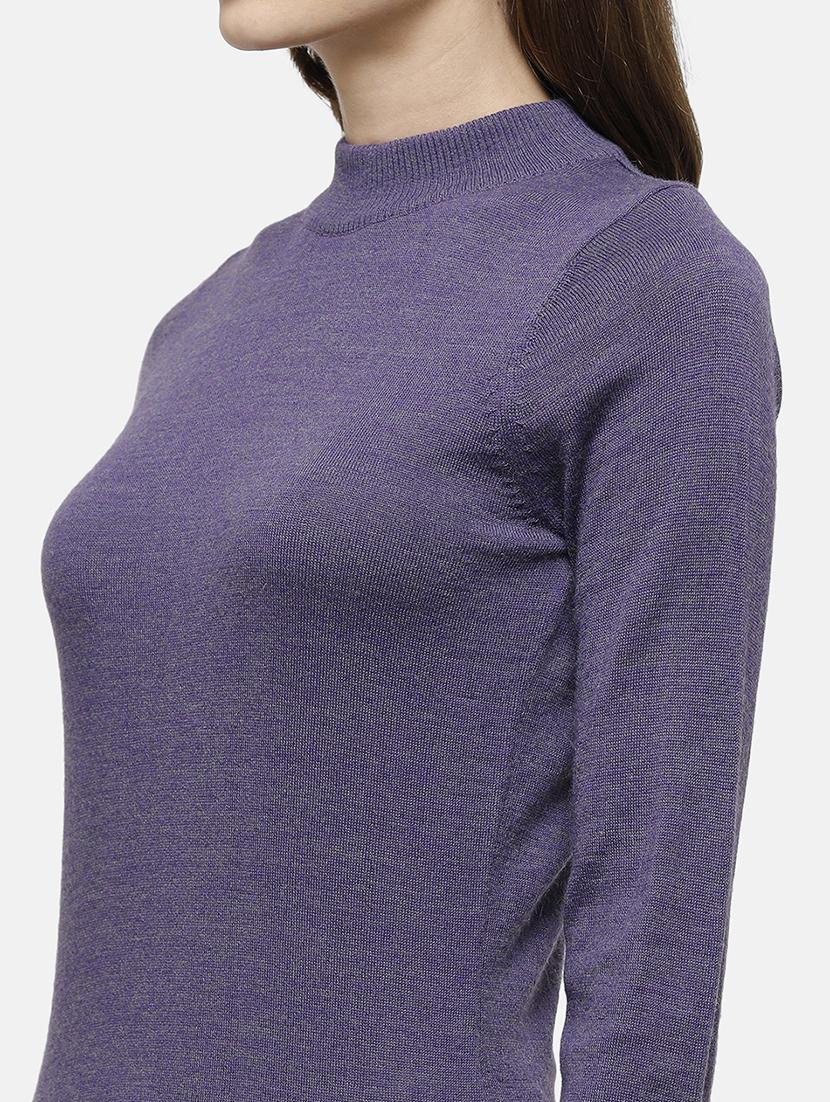 mock neck solid pullover - 17929417 - Standard Image - 3