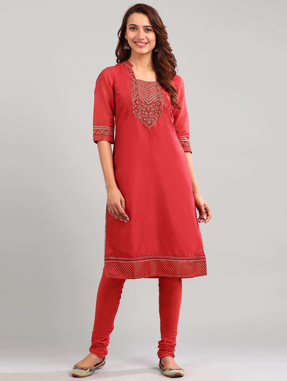 Buy online Embroidered Suit Set from ethnic wear for Women by Aurelia