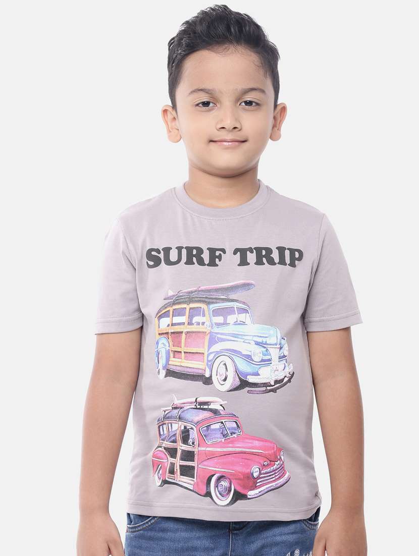 round neck graphic  t-shirt