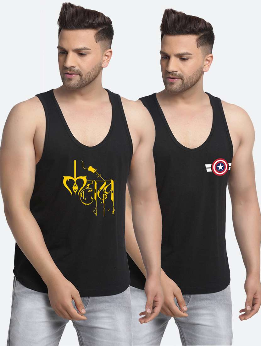 set of 2 multicolored printed vests - 17933644 - Zoom Image - 0