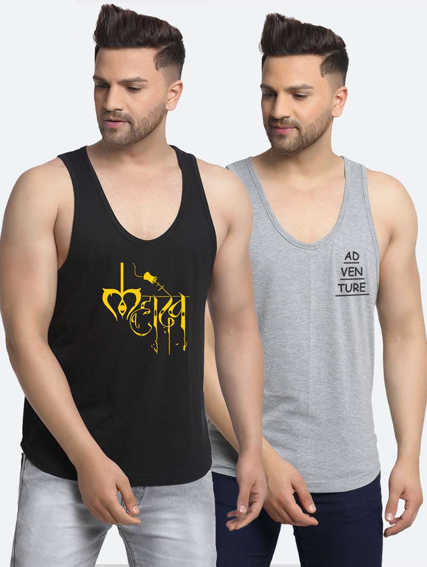 set of 2 multicolored printed vests - 17933664 -  Zoom Image - 0