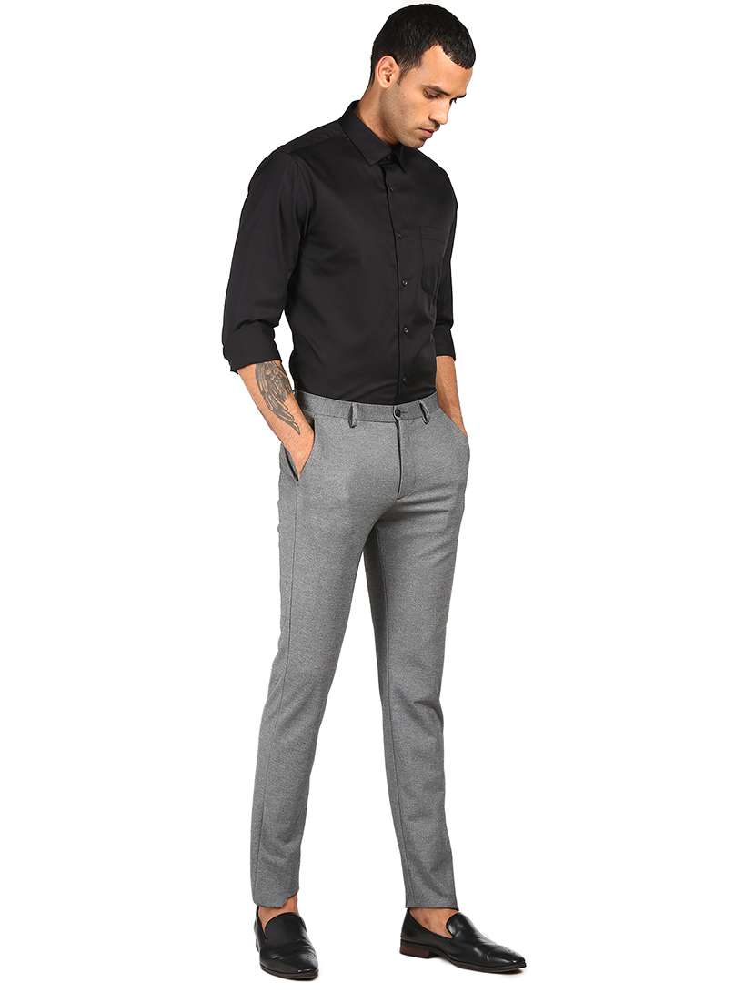 black solid formal shirt - 17933956 -  Standard Image - 3
