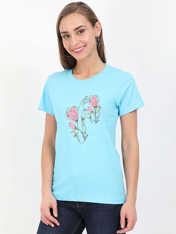 round neck graphic tee - 17938408 - Zoom Image - 0