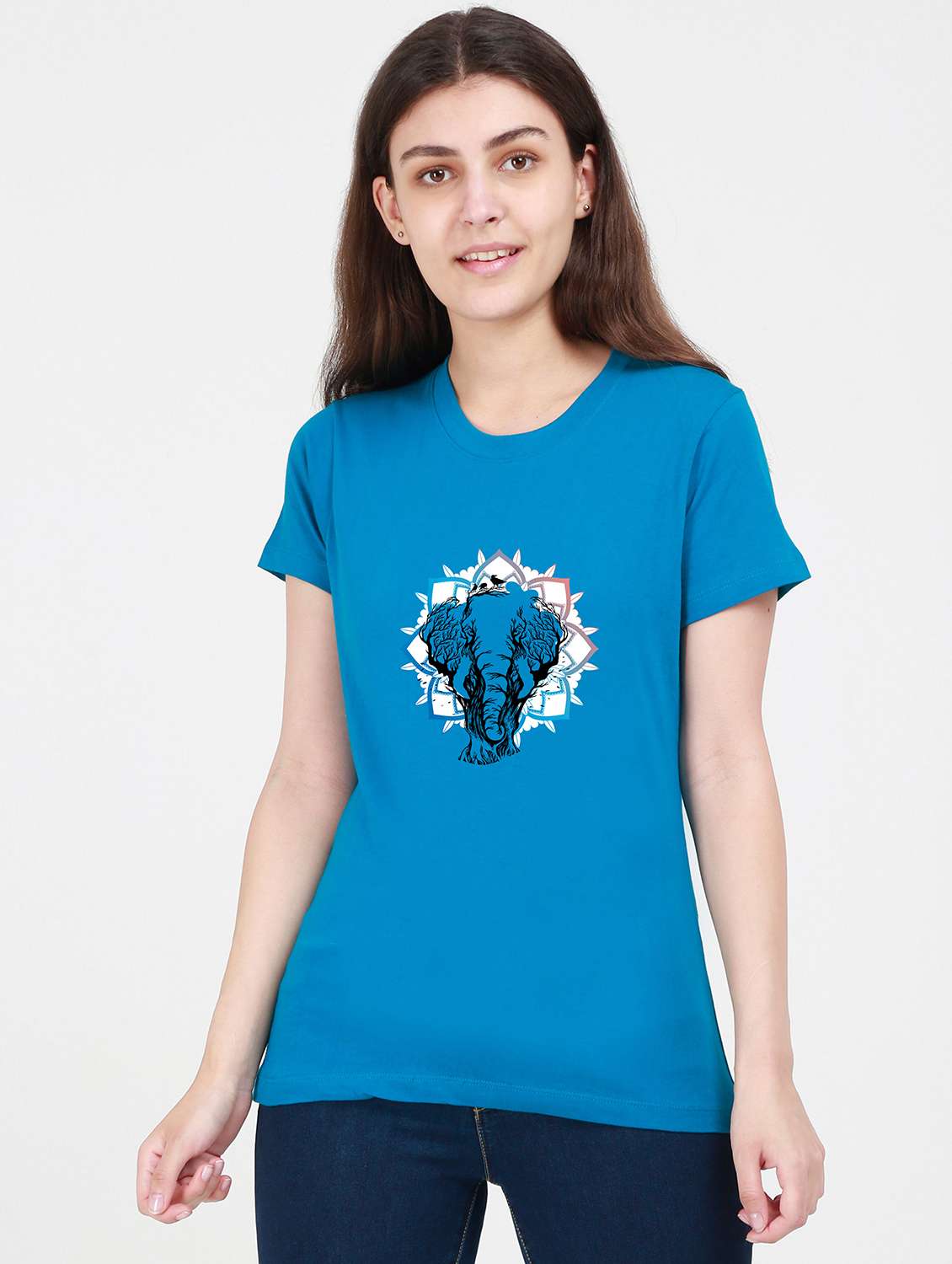 round neck graphic tee - 17938702 - Zoom Image - 0
