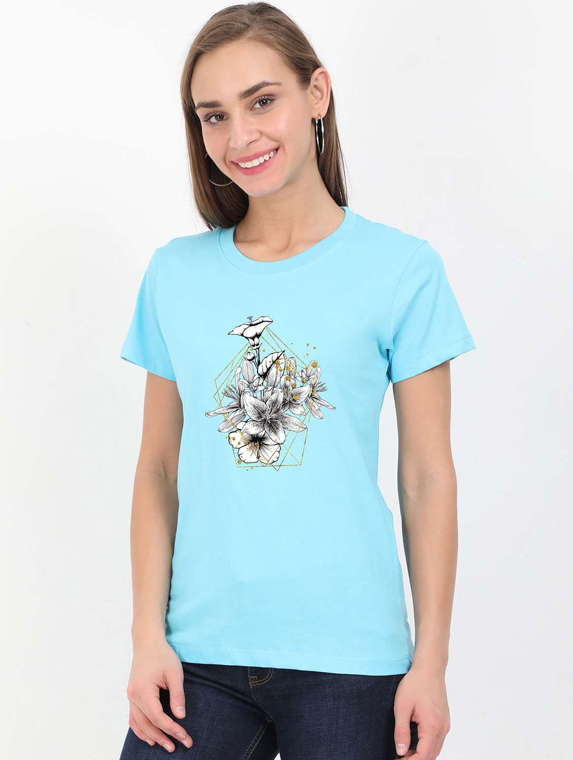round neck graphic tee - 17938884 - Zoom Image - 0