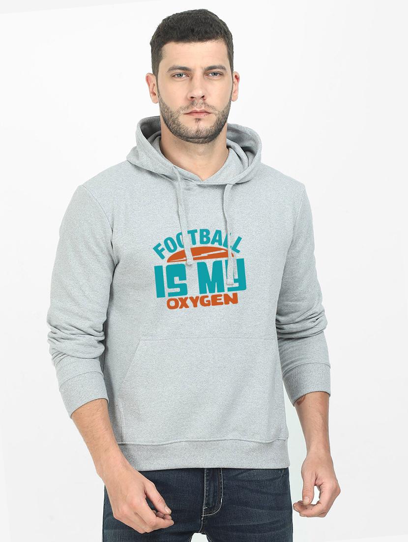 grey printed sweatshirt - 17939109 - Zoom Image - 0