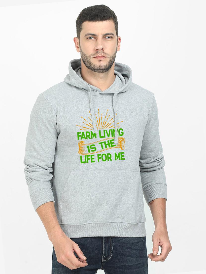 grey printed sweatshirt - 17939138 - Zoom Image - 0