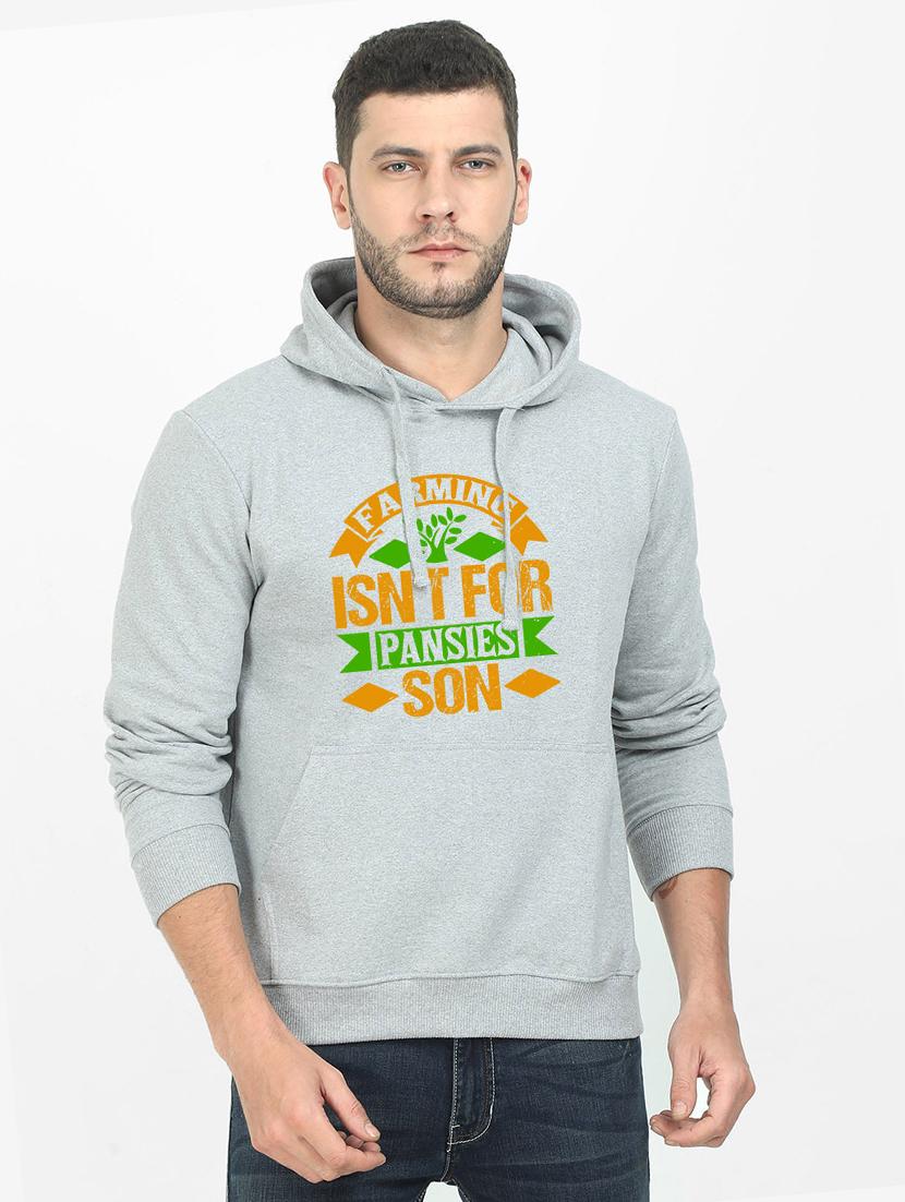 grey printed sweatshirt - 17939152 -  Zoom Image - 0