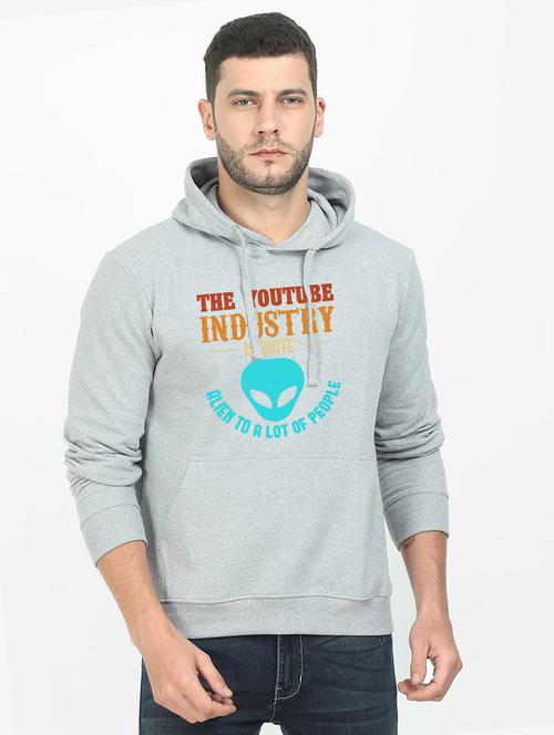 grey printed sweatshirt - 17939153 - Standard Image - 0