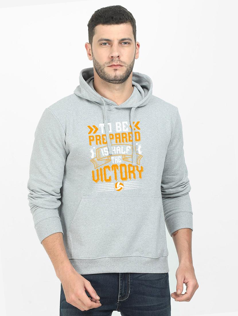 grey printed sweatshirt - 17939196 -  Zoom Image - 0